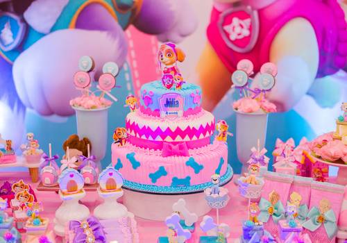 Aniversários de 4 Anos Julia