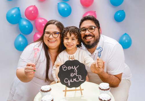 Estúdio Adulto de Chá Revelação da Paula e Michael