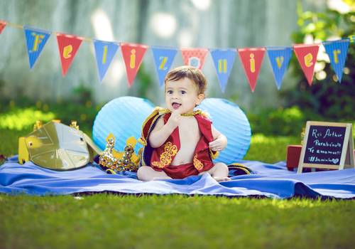 Infantil de Ensaio Infantil Rei Arthur