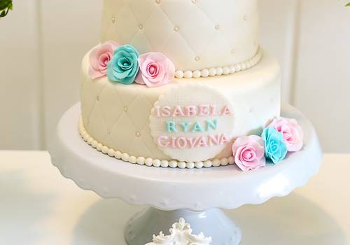 Infantil de Batizado dos Trigêmeos Ryan, Isabela e Giovana