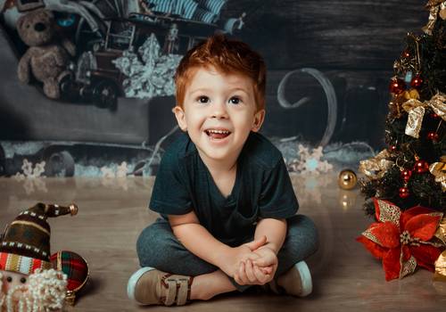 Infantil de Ensaio de Natal Yuri 