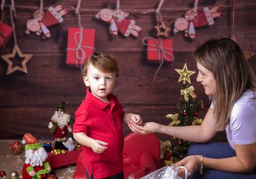 Infantil de Ensaio de Natal do Benício