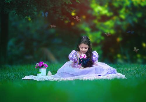 Infantil de Ensaio Infantil da Clarissa (Rapunzel)