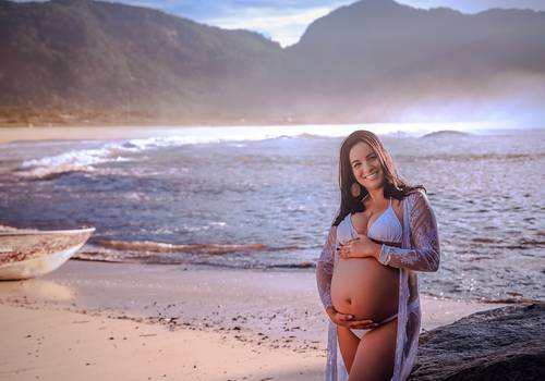 Ensaio Gestante de Ensaio Gestante Bianca Leite