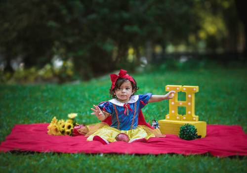 Infantil de Ensaio Infantil da Helena (Branca de Neve)