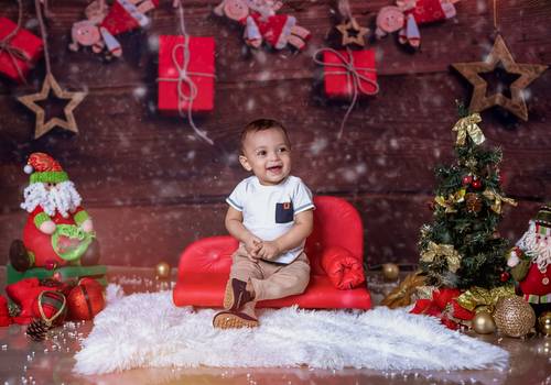 Infantil de Ensaio de Natal Benício & Elisa