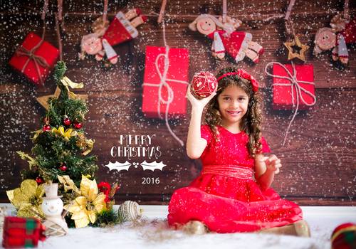 Infantil de Ensaio de Natal da Julia