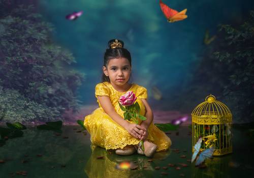 Infantil de Ensaio Infantil Isabella