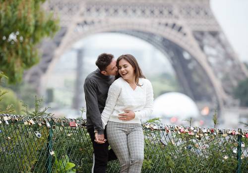 Casais em Paris de Bodas de Papel Karen&John