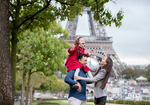 Fotos de Familia em Paris de Anna Karina&Henrique&Mirela