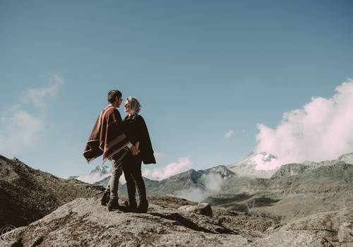 parejas de Carlos y Rafa  en el Huayna Potosi