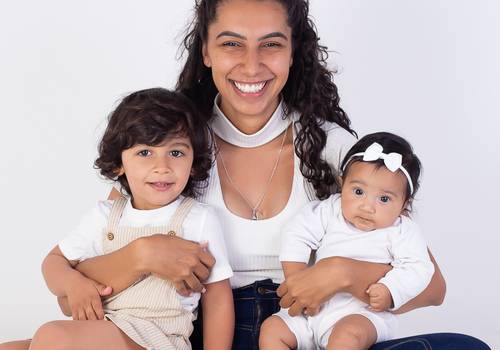 Família de Carla, Benjamim e Luiza