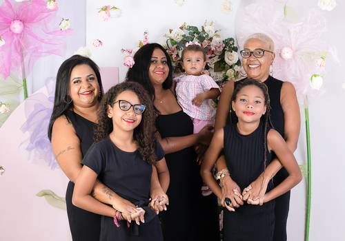 Família de Sandra, Nathália, Suelen, Amora, Pérola e Maya (Especial das Mães)