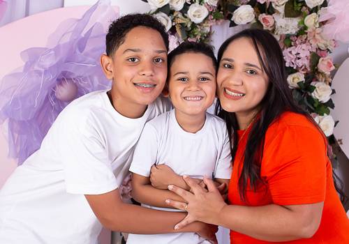 Família de Jaqueline, Bryan e Théo (Especial das Mães)