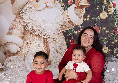 Família de Greice, Davi e Théo (Memórias de Natal)