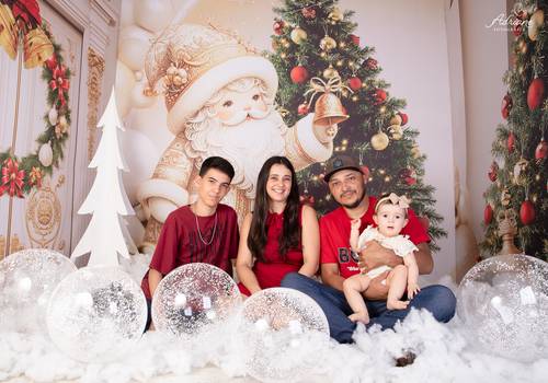 Família de Priscila, Fernando, Léo e Manu (Memórias de Natal)