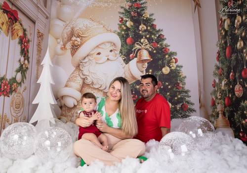 Família de Carol, Leandro e Cauã (Memórias de Natal)
