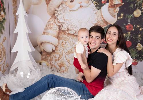 Família de Larissa, Neto e Lorenzo (Memórias de Natal)