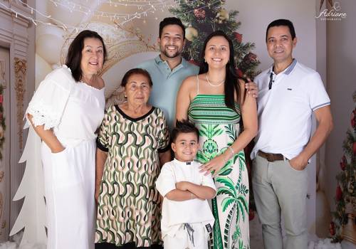 Família de Camila, Leo, Gael, Claudete, Milton e Francisca (Memórias de Natal)