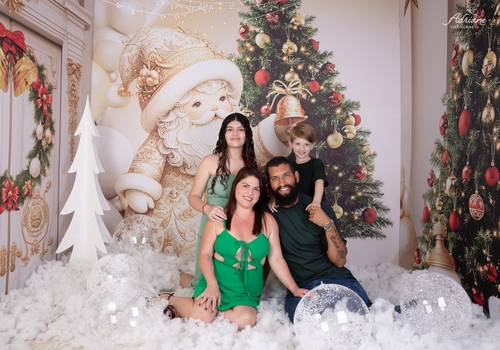 Família de Aline, Gabriel, Gabi e Samuel (Memórias de Natal)
