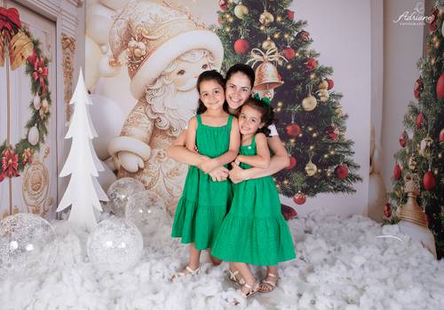 Família de Thalita, Victória e Luiza (Memórias de Natal)