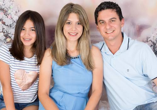 Família de Bia, Talita e Ned