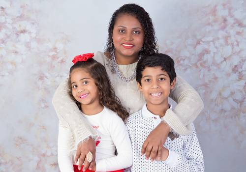 Família de Dani, Thailine e Arthur