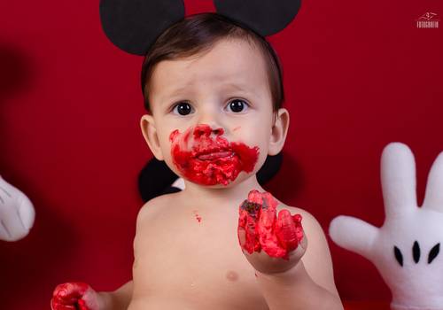 Smash the cake de Kalleb 12 meses