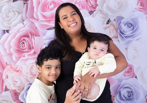 Família de Davi Lucca, Arthur e Andréia (Dia das Mães)