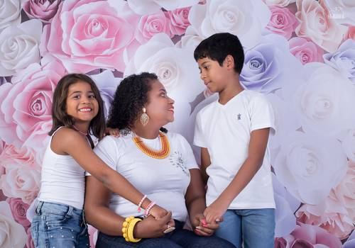 Família de Dani, Thailini e Arthur (Dia das Mães)