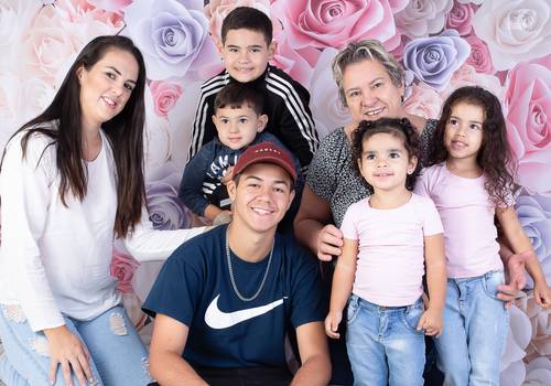 Família de Vanessa, Leandro, Alice, Elysa, Angélica, Aparecida, Kaik e Kauan (Dia das Mães)