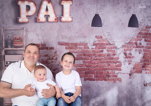 Família de Beto, Gabriel e José Rafael (Dia dos Pais)