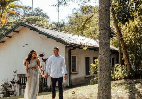 Ensaios de Ensaio Fotográfico Pré Wedding: Horto Florestal - Stella e Regis