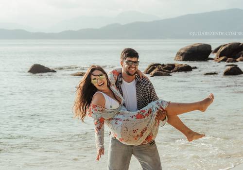 Ensaios de Ensaio Fotográfico Pré Wedding: Litoral de São Paulo - Juliane e Thiago