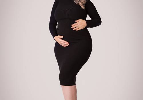 Figurinos Gestante de Tubinho Preto manga longa