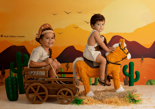 Festa Junina   de Thomás e Davi 