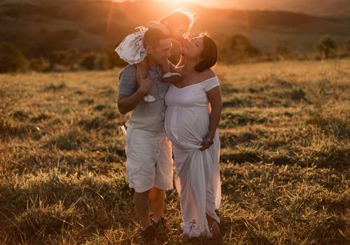 Gestante de Cris + Leandro = Isa e Carol