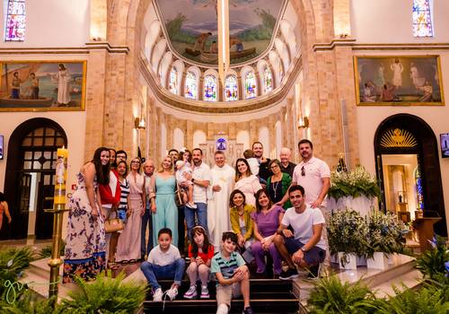 Religioso de Batizado da Júlia