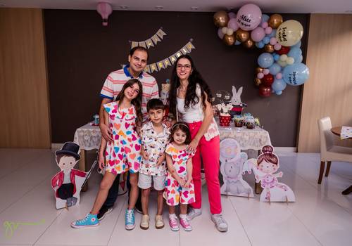 Aniversário de Alice, Léo e Isabel