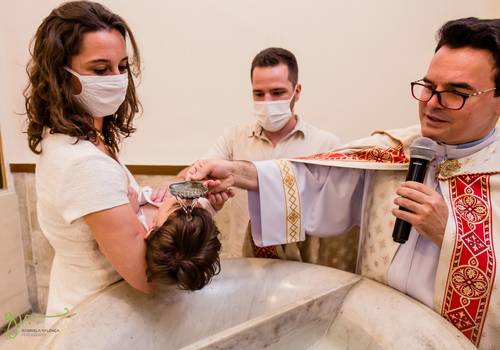 Religioso de Batizado do João