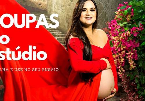 Roupas do Estúdio para Ensaio Gestante em Estúdio ou Parque