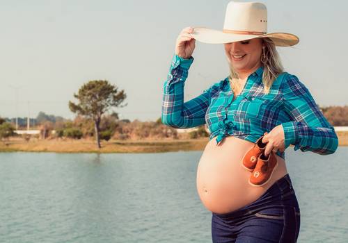 Gestante de Bê a bordo