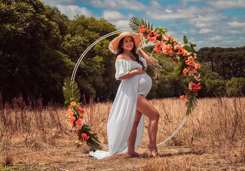 Gestante de Nicolas a bordo