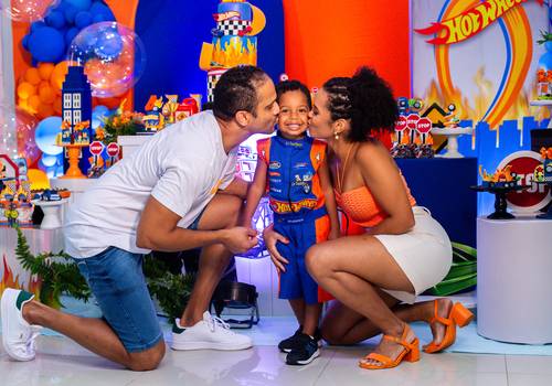 Festa Infantil de 4 anos do Mateus - Hot Wheels - Fotografia de Aniversário