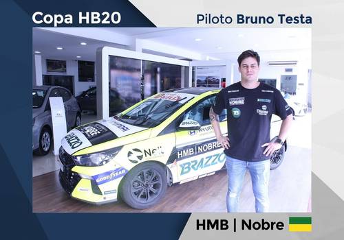 Foto Lembrança de Dia de Autógrafo - Piloto Bruno Testa