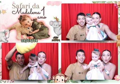 Cabine - aniversário de Madalena 01 ano 