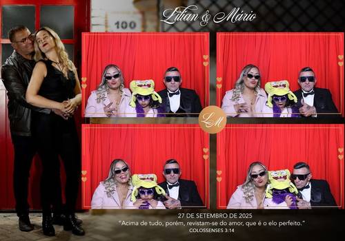 Cabine - casamento de Lilian e Mario