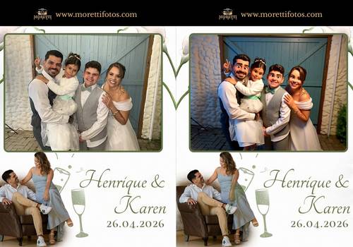 Totem com I. A. (Inteligência Artificial) de Casamento Karen e Henrique