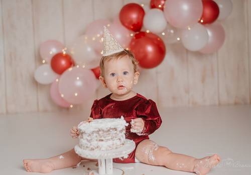 Infantil de Ensaio Smash the Cake Marina - 1 ano