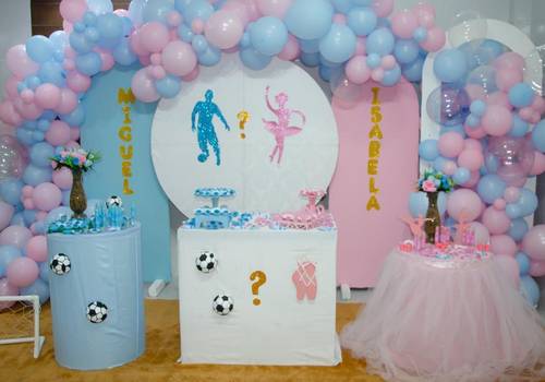 Gestante de Chá Revelação Miguel ou Isabela